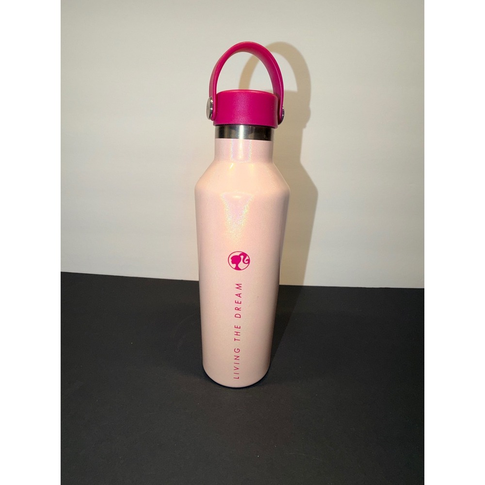 Barbie Dreamhouse Movie Tour Water Bottle Pink Shimmer Living The Dream 10.5"